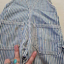 Load image into Gallery viewer, Vintage 50s Roundhouse Striped Denim Overalls 3t
