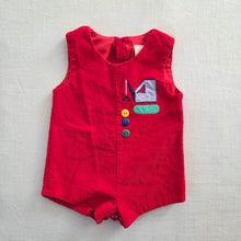 Load image into Gallery viewer, Vintage Crane Applique Jon Jon 3-6 months
