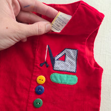 Load image into Gallery viewer, Vintage Crane Applique Jon Jon 3-6 months
