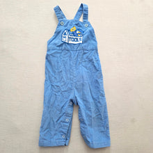 Load image into Gallery viewer, Vintage Healthtex Toolbox Blue Overalls 18 months
