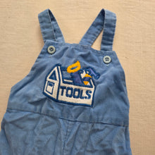 Load image into Gallery viewer, Vintage Healthtex Toolbox Blue Overalls 18 months
