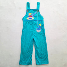 Load image into Gallery viewer, Vintage Excavator Applique Overalls 3t
