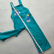 Load image into Gallery viewer, Vintage Excavator Applique Overalls 3t
