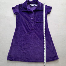 Load image into Gallery viewer, Vintage Purple Velvet Dress kids 7
