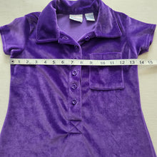 Load image into Gallery viewer, Vintage Purple Velvet Dress kids 7
