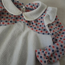 Load image into Gallery viewer, Vintage Polka Dot Dressy Shirt 3t
