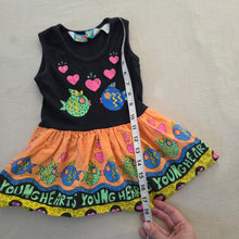 Load image into Gallery viewer, Vintage Neon Fish + Black Tunic 2t/3t

