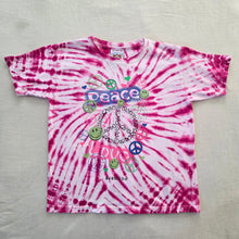 Load image into Gallery viewer, Y2k Bermuda "Peace Love" Tie Dye Tee kids 8/10
