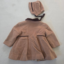 Load image into Gallery viewer, Vintage Coat + Bonnet Matching Set 18 months *flaw
