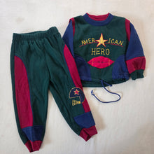 Load image into Gallery viewer, Vintage Football "American Hero" Matching Set 3t/4t
