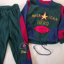 Load image into Gallery viewer, Vintage Football "American Hero" Matching Set 3t/4t
