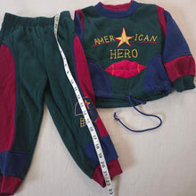 Load image into Gallery viewer, Vintage Football "American Hero" Matching Set 3t/4t

