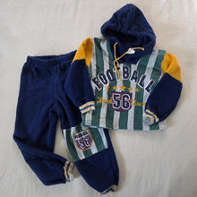 Load image into Gallery viewer, Vintage Football Striped Matching Set 4t
