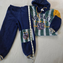 Load image into Gallery viewer, Vintage Football Striped Matching Set 4t
