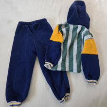 Load image into Gallery viewer, Vintage Football Striped Matching Set 4t
