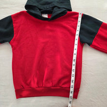 Load image into Gallery viewer, Vintage Color Block Red/Black  Hoodie kids 6/7
