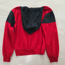 Load image into Gallery viewer, Vintage Color Block Red/Black  Hoodie kids 6/7

