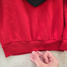 Load image into Gallery viewer, Vintage Color Block Red/Black  Hoodie kids 6/7
