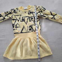 Load image into Gallery viewer, Vintage Yellow Triangle Dress 2t

