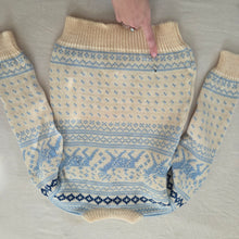Load image into Gallery viewer, Vintage Wool Reindeer Pattern Knit Sweater kids 8/10 *flaw
