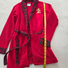 Load image into Gallery viewer, Older Pooh Plaid/Red Robe kids 6
