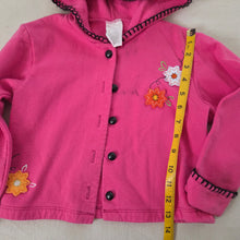 Load image into Gallery viewer, Vintage Pink Flower Hooded Sweater 4t/5t
