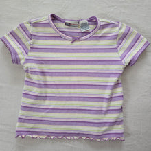 Load image into Gallery viewer, Vintage Girly Striped Shirt 2t/3t
