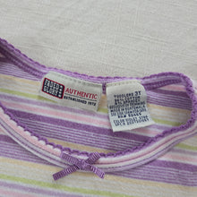 Load image into Gallery viewer, Vintage Girly Striped Shirt 2t/3t
