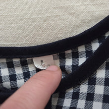 Load image into Gallery viewer, Vintage Navy Gingham Sweater 18-24 months
