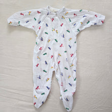 Load image into Gallery viewer, Vintage Cars Footed PJs 3 months
