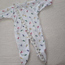 Load image into Gallery viewer, Vintage Cars Footed PJs 3 months
