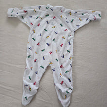 Load image into Gallery viewer, Vintage Cars Footed PJs 3 months
