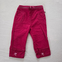 Load image into Gallery viewer, Vintage McBaby Embroidered Maroon Pants 6-9 months
