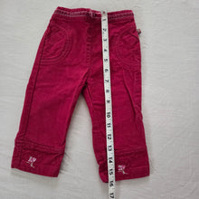 Load image into Gallery viewer, Vintage McBaby Embroidered Maroon Pants 6-9 months
