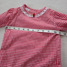 Load image into Gallery viewer, Vintage Girly Red Gingham Long Sleeve 2t

