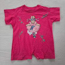 Load image into Gallery viewer, Vintage Bunny Ballerina Pink Romper 12 months
