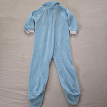 Load image into Gallery viewer, Vintage Airplane Terrycloth Footed PJs 6 months
