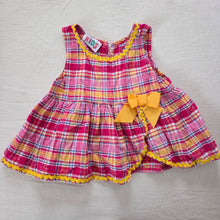 Load image into Gallery viewer, Vintage Pink/Orange Plaid Top 3t/4t
