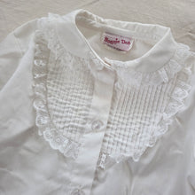 Load image into Gallery viewer, Vintage Girly White Dress Shirt 3t
