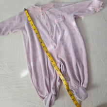 Load image into Gallery viewer, Vintage Lavender Footed PJs 3 months
