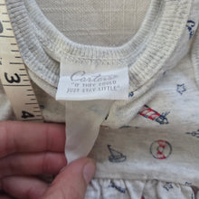 Load image into Gallery viewer, Vintage Nautical Bubble Romper 0-3 months
