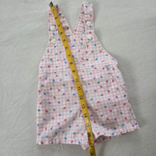 Load image into Gallery viewer, Vintage Tulip Pink Gingham Shortalls 12-18 months
