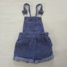 Load image into Gallery viewer, Vintage 70s Denim Shortalls 24 months
