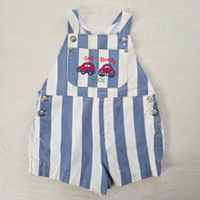 Load image into Gallery viewer, Vintage Striped Car Shortalls 12 months
