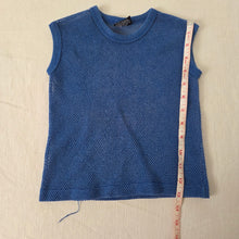 Load image into Gallery viewer, Vintage 80s Blue Mesh Tank Top 3t
