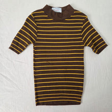 Load image into Gallery viewer, Vintage 70s Brown/Yellow Slim Shirt kids 5t/6
