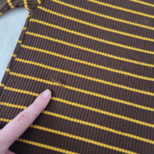 Load image into Gallery viewer, Vintage 70s Brown/Yellow Slim Shirt kids 5t/6
