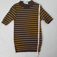 Load image into Gallery viewer, Vintage 70s Brown/Yellow Slim Shirt kids 5t/6
