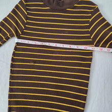 Load image into Gallery viewer, Vintage 70s Brown/Yellow Slim Shirt kids 5t/6
