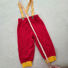 Load image into Gallery viewer, Vintage Red/Yellow Suspender Pants 12-18 months
